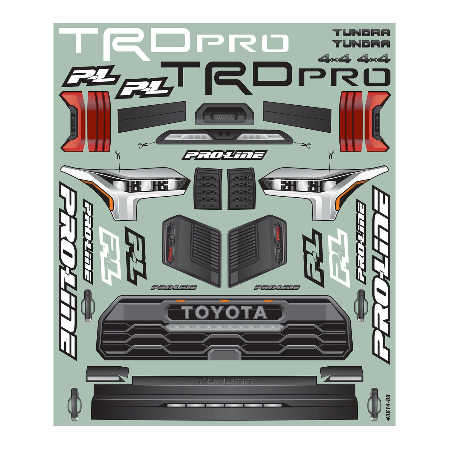 1/10 2023 Toyota Tundra TRD PRO Clear Body