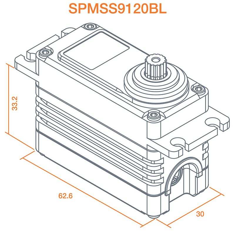S9120BL 1/5 Torque Metal Servo - Xtreme RC