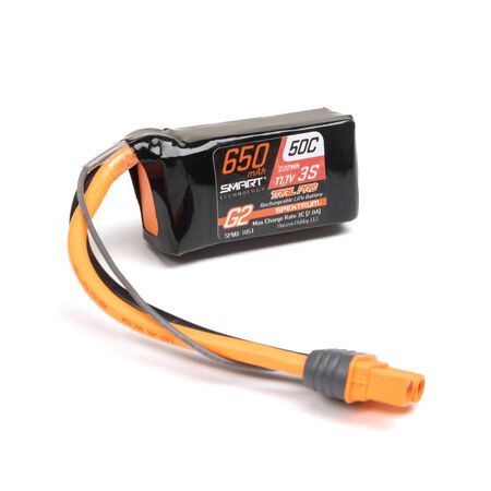 11.1V 650mAh 3S 50C Smart G2 Trail Pro LiPo Battery: IC2 - Xtreme RC