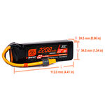 2200mAh 3S 11.1V Smart G2 LiPo 30C; IC3 - Xtreme RC