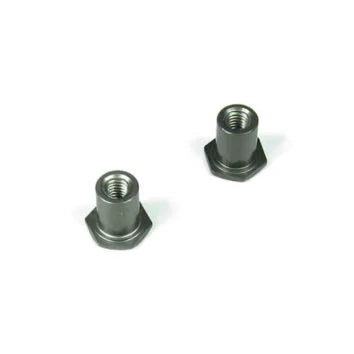 Steering Rack Bushings (aluminum, gun metal anodized, 2pcs) - Xtreme RC