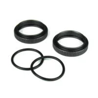 Shock Adjustment Nuts (Alum, Gun Metal Anon, 2pcs) - Xtreme RC