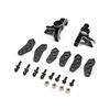 Spindle Set, Aluminum, Black: 22S Sprint - Xtreme RC