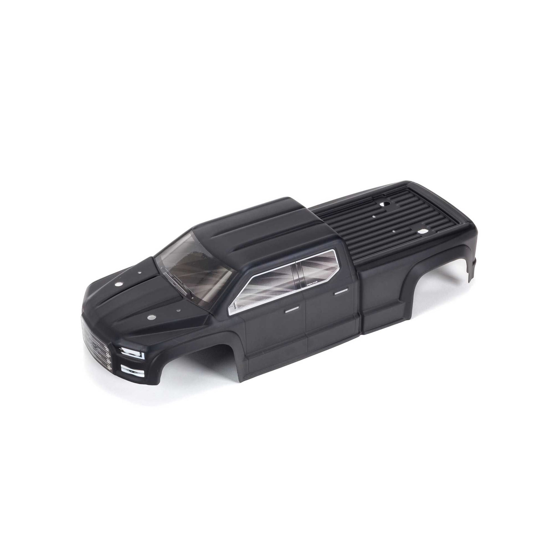 1/10 Painted Body, Black: BIG ROCK CREW CAB 4X4 BLX