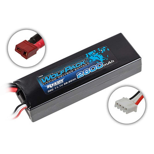 WolfPack LiPo 2600mAh 35C 3S 11.1V, T-plug