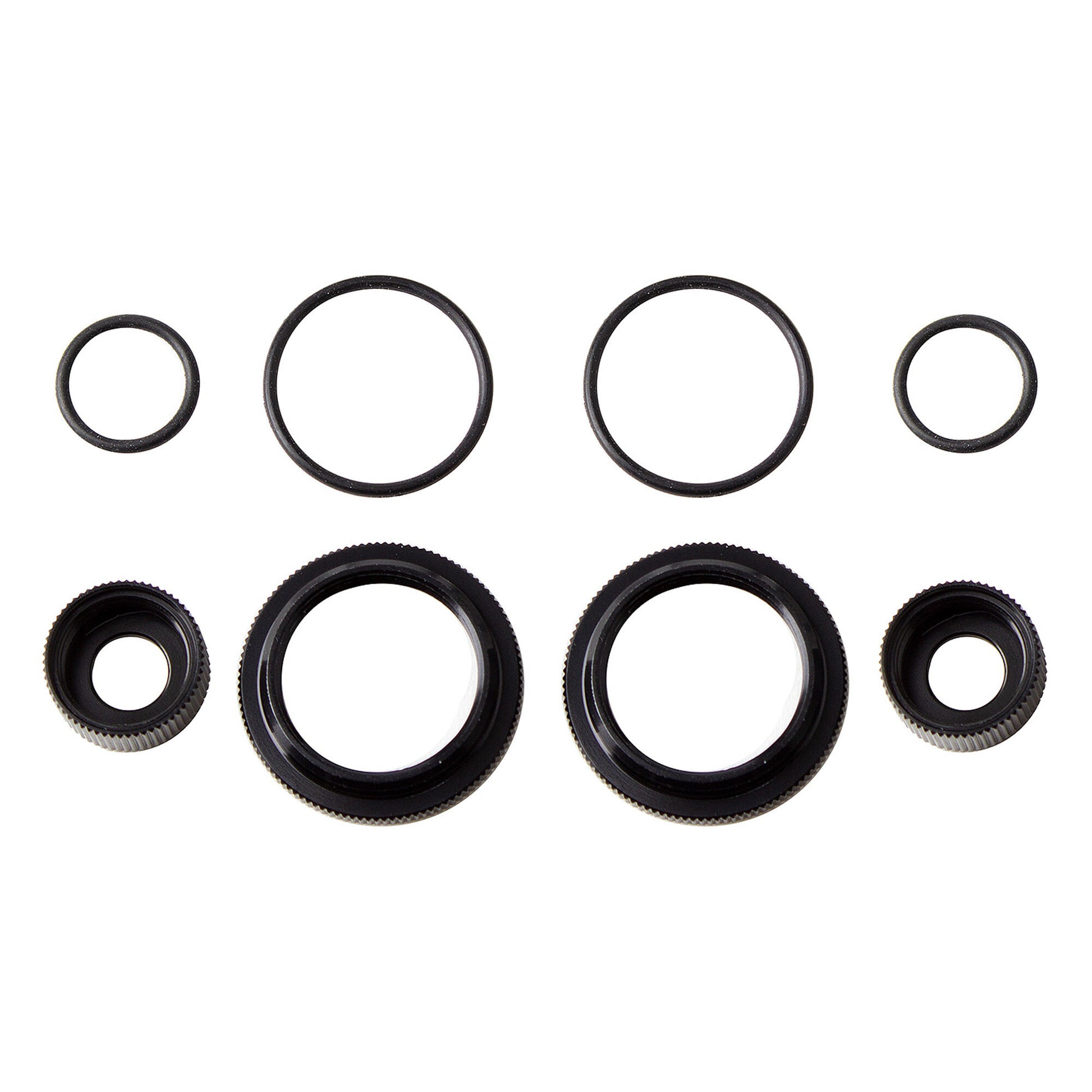12mm SHOCK COLLAR AND SEAL RETAINER SET, BLACK