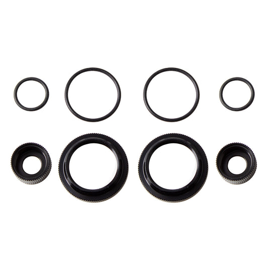 12mm SHOCK COLLAR AND SEAL RETAINER SET, BLACK