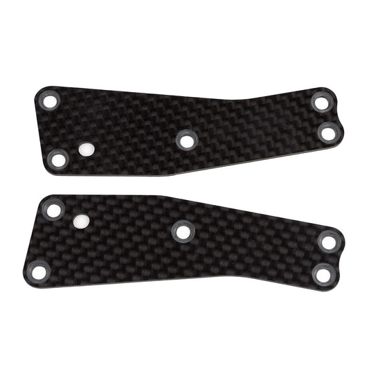 Front Upper Suspension Arm Inserts, 1.2mm Carbon Fiber: RC8T3.2