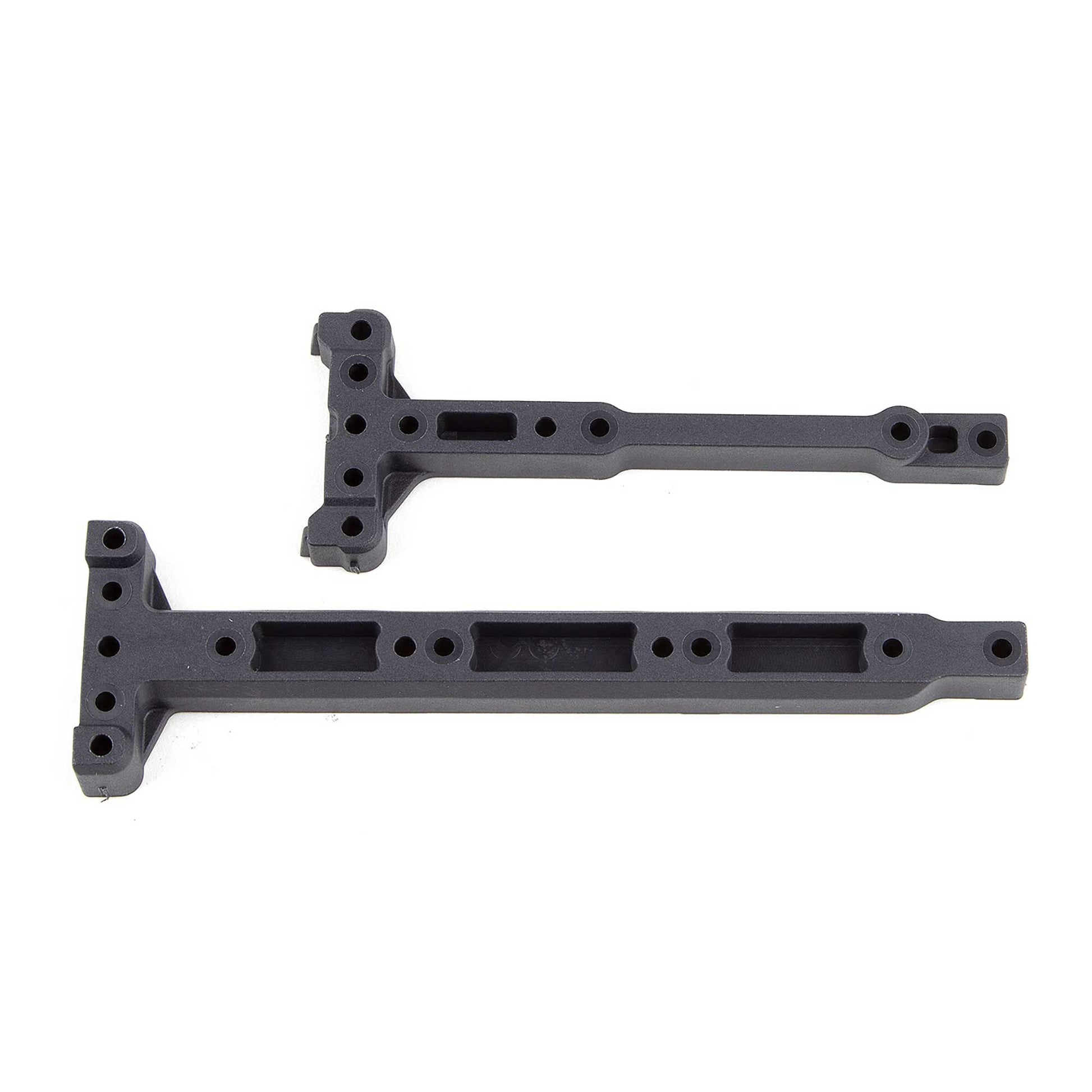 RC10B74 FT Chassis Braces, carbon fiber