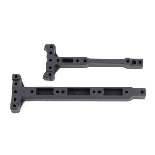 RC10B74 FT Chassis Braces, carbon fiber