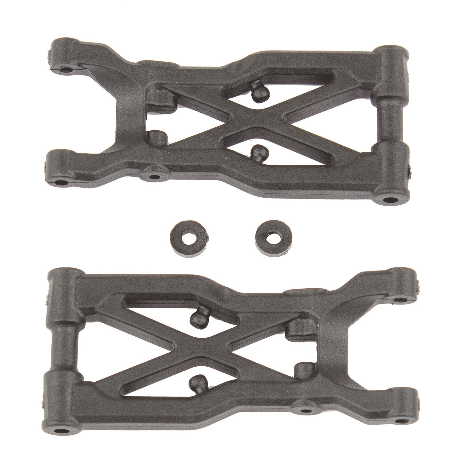 RC10B74 FT Rear Suspension Arms, carbon fiber