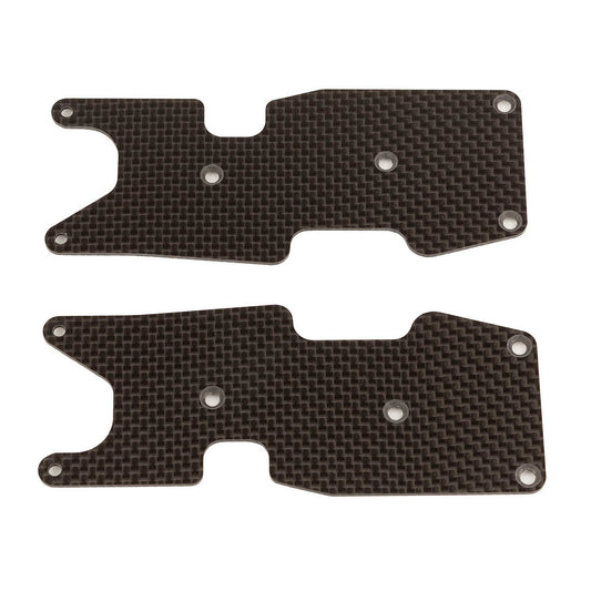 RC8T3.2 Rear Sspnsn Arm Inserts, 1.2mm, CF