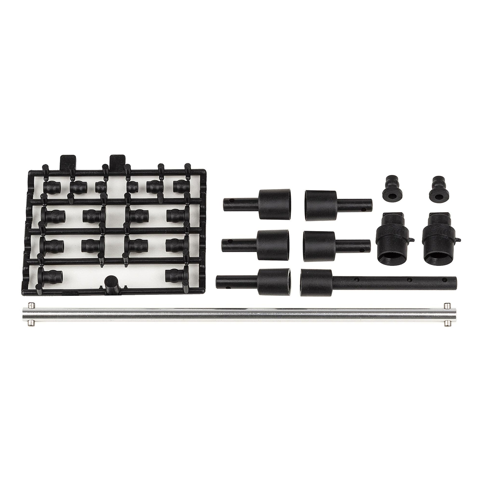 Reflex14R Outdrives,Pivot Balls,&Center Driveshaft