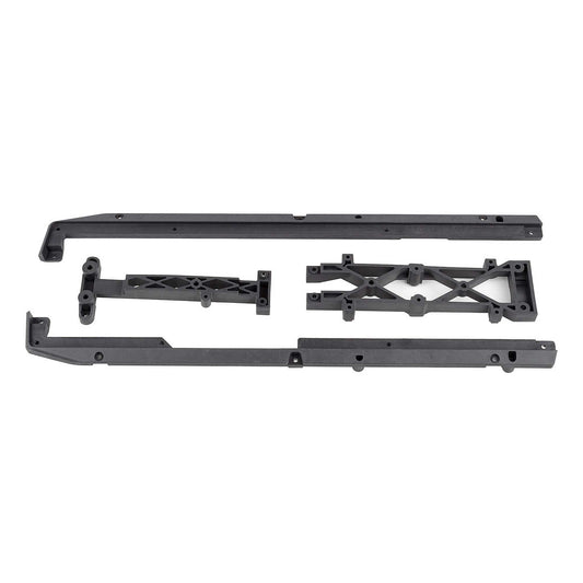SR7 FT Lower Chassis Brace Set, carbon