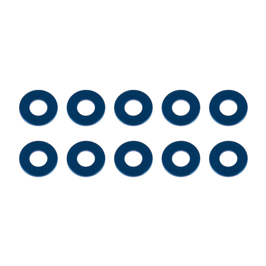 Washers, 7.8x3.5x0.5mm, blue aluminum