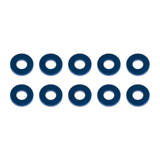 Washers, 7.8x3.5x1.0mm, blue aluminum