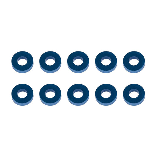 Washers, 7.8x3.5x2.0mm, blue aluminum