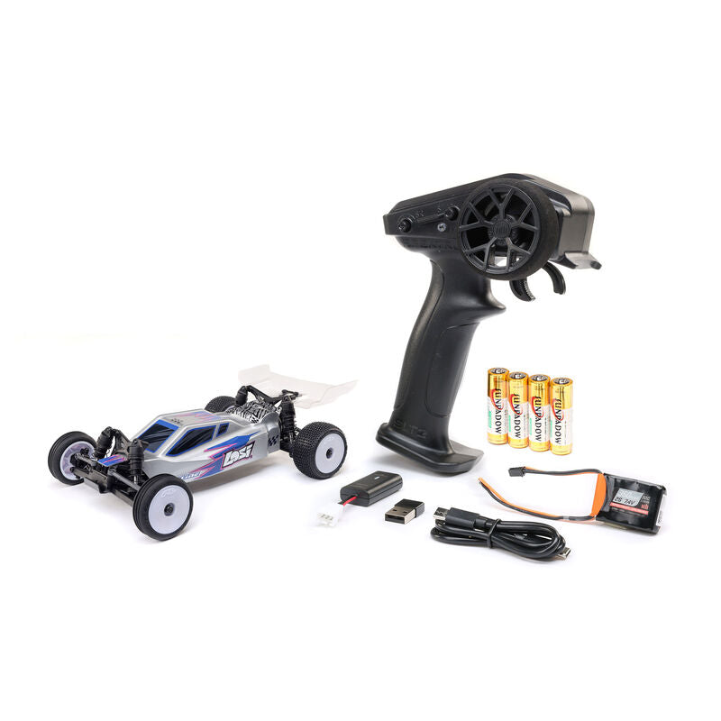 Micro-B 2WD Buggy, Silver RTR - Xtreme RC