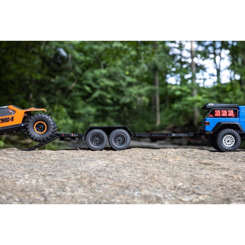 SCX24 Flat Bed Vehicle Trailer with LED Taillights:1/24th - Xtreme RC