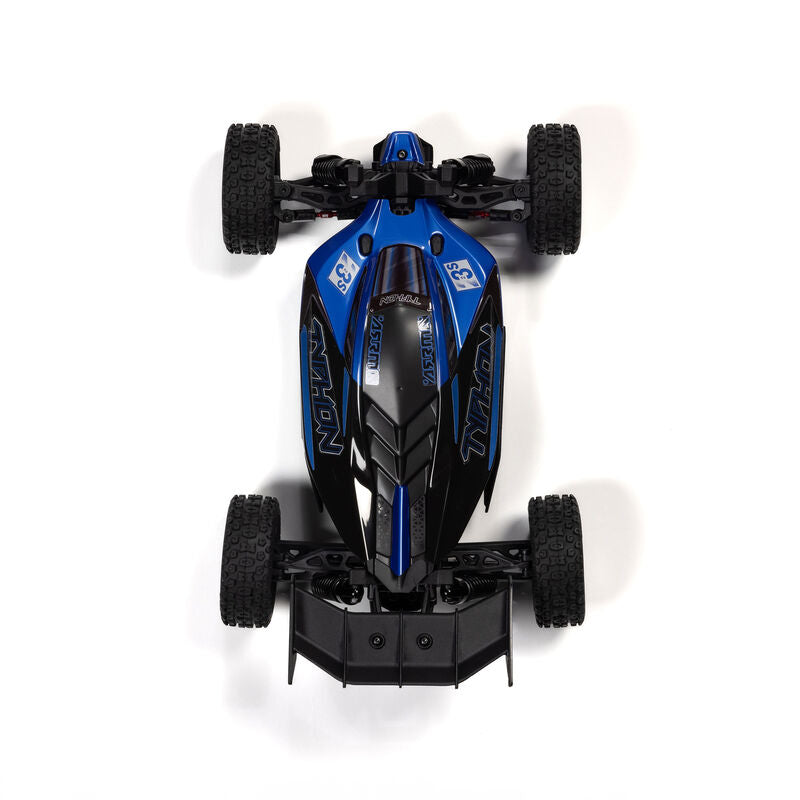 TYPHON GROM 4X4 223S BLX BRUSHLESS SMALL SCALE BUGGY RTR WITH DSC, BATTERY & CHARGER, BLUE - Xtreme RC