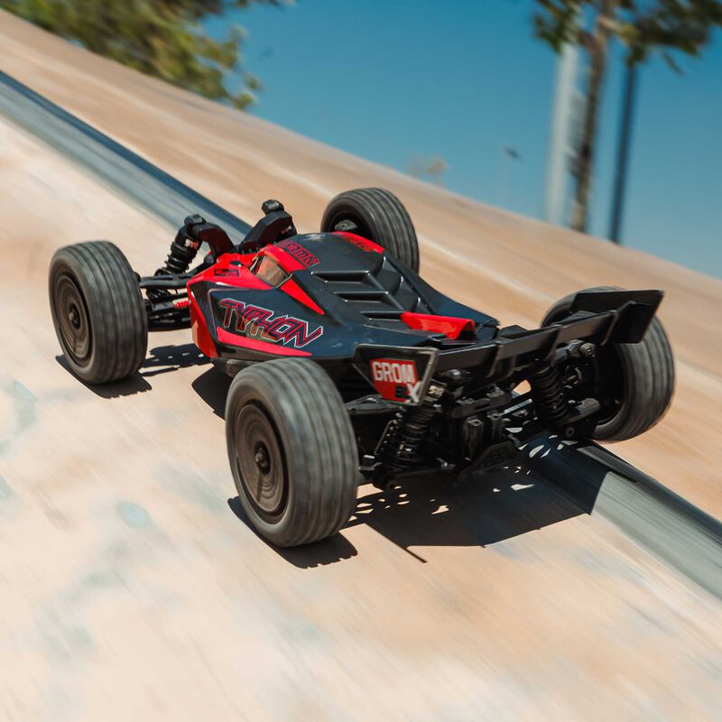 TYPHON GROM 4X4 223S BLX BRUSHLESS SMALL SCALE BUGGY RTR WITH DSC, BATTERY & CHARGER, RED - Xtreme RC
