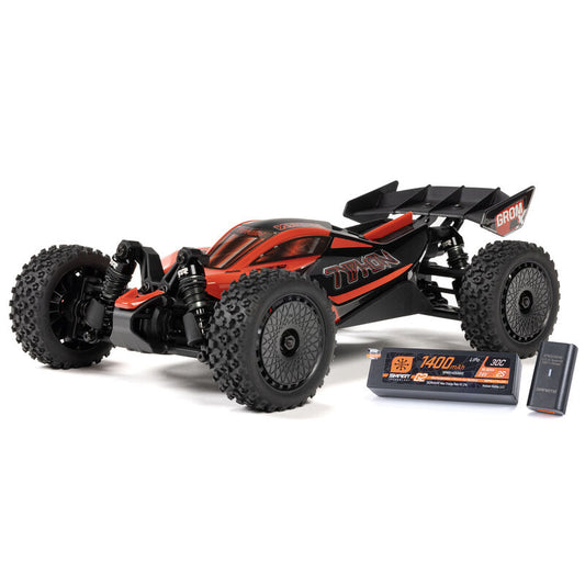TYPHON GROM 4X4 223S BLX BRUSHLESS SMALL SCALE BUGGY RTR WITH DSC, BATTERY & CHARGER, RED - Xtreme RC