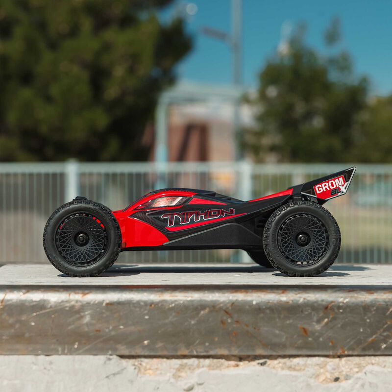 TYPHON GROM 4X4 223S BLX BRUSHLESS SMALL SCALE BUGGY RTR WITH DSC, BATTERY & CHARGER, RED - Xtreme RC