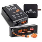 Smart Powerstage Bundle: 1300mAh 3S 30C LiPo Battery (IC2) / S100 Charger / 65W Power Block / Adapter - Xtreme RC