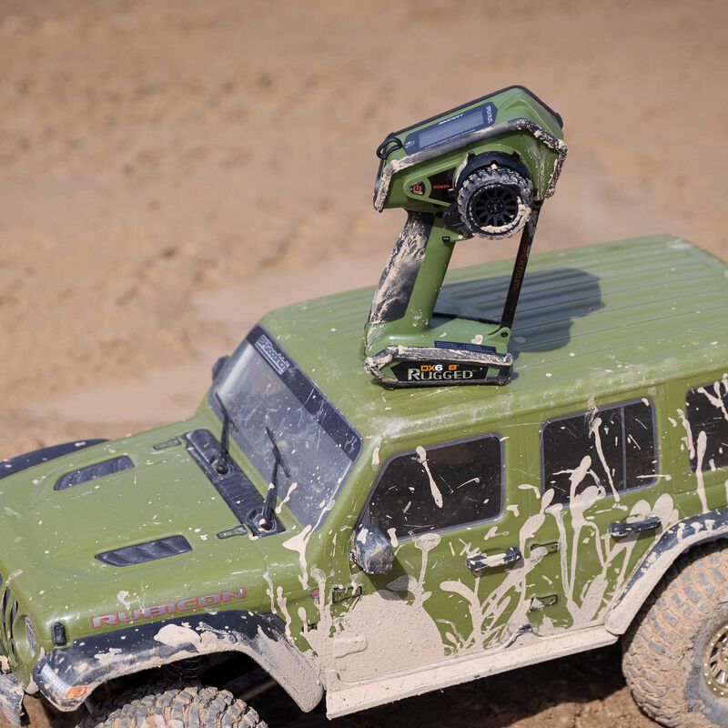 DX6 Rugged 6 Channel DSMR Transmitter Only, Green - Xtreme RC