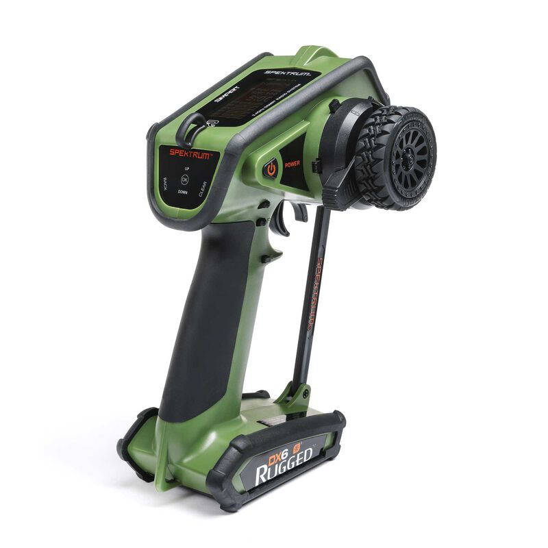 DX6 Rugged 6 Channel DSMR Transmitter Only, Green - Xtreme RC