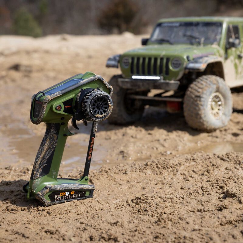 DX6 Rugged 6 Channel DSMR Transmitter Only, Green - Xtreme RC
