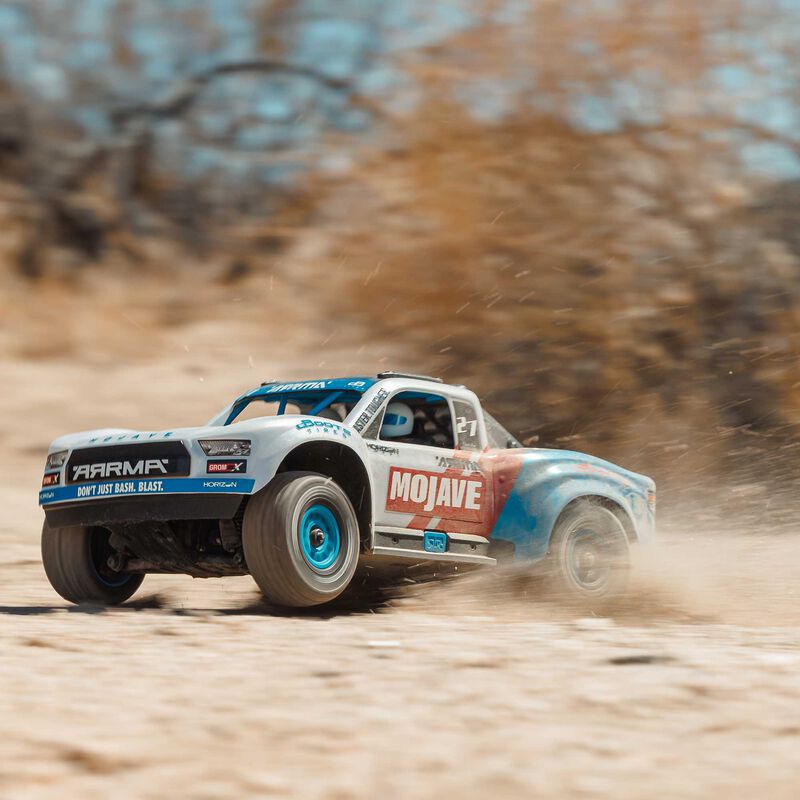 MOJAVE GROM 4X4 223S BLX BRUSHLESS SMALL SCALE DESERT TRUCK RTR WITH DSC, BATTERY & CHARGER, WHITE - Xtreme RC