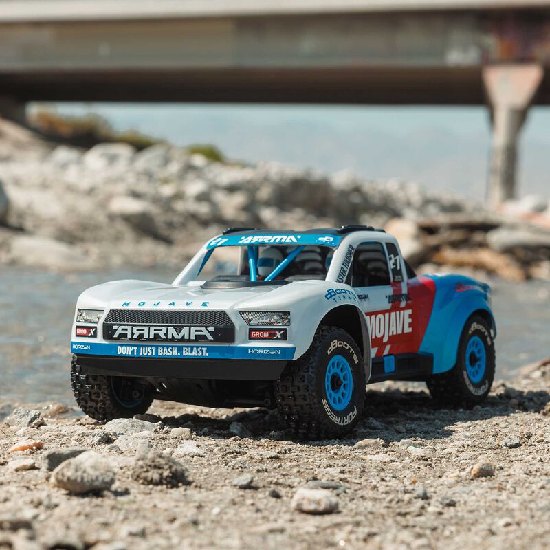 MOJAVE GROM 4X4 223S BLX BRUSHLESS SMALL SCALE DESERT TRUCK RTR WITH DSC, BATTERY & CHARGER, WHITE - Xtreme RC