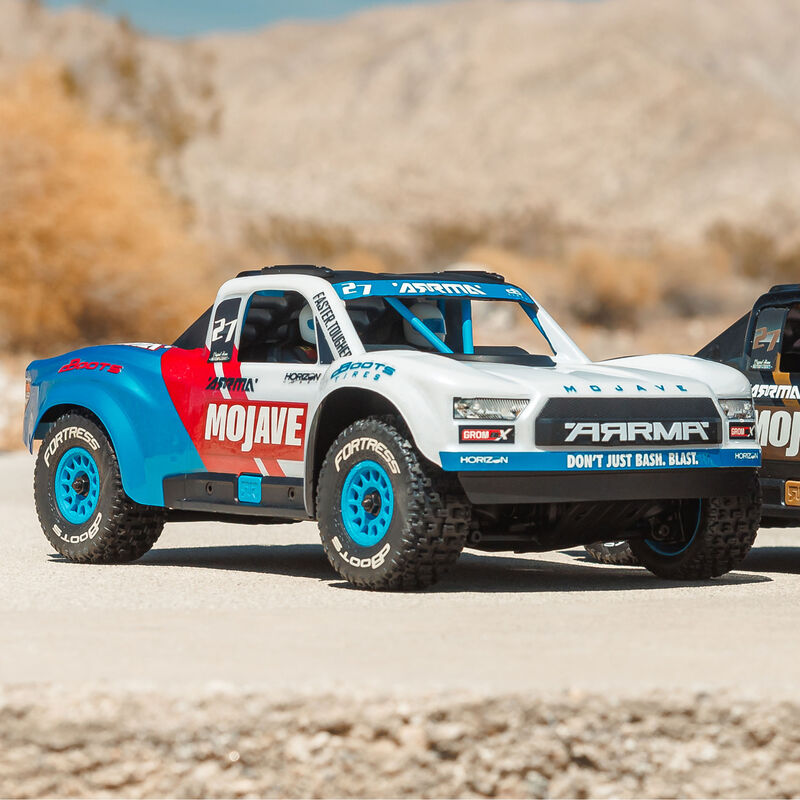 MOJAVE GROM 4X4 223S BLX BRUSHLESS SMALL SCALE DESERT TRUCK RTR WITH DSC, BATTERY & CHARGER, WHITE - Xtreme RC