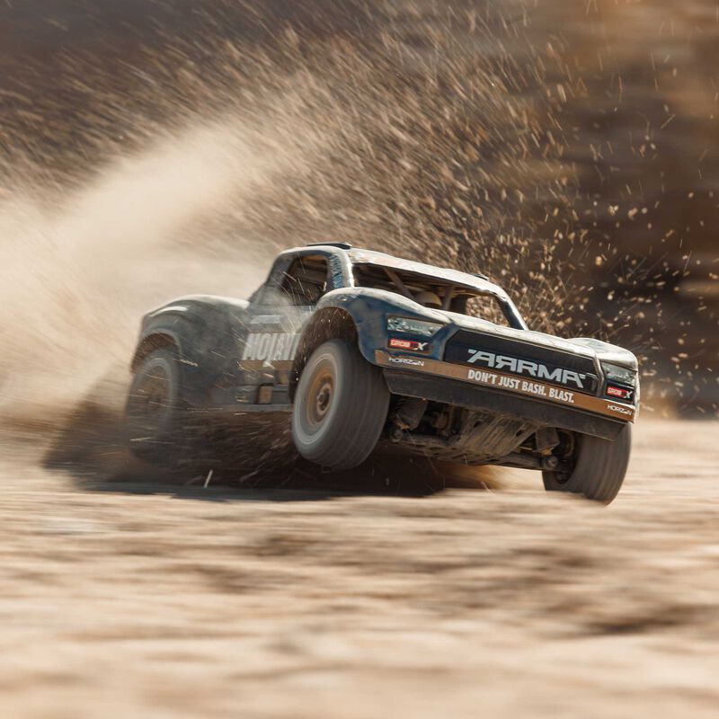 MOJAVE GROM 4X4 223S BLX BRUSHLESS SMALL SCALE DESERT TRUCK RTR WITH DSC, BLACK - Xtreme RC