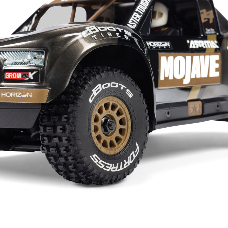 MOJAVE GROM 4X4 223S BLX BRUSHLESS SMALL SCALE DESERT TRUCK RTR WITH DSC, BLACK - Xtreme RC