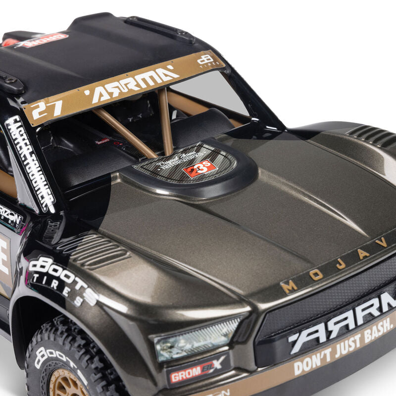 MOJAVE GROM 4X4 223S BLX BRUSHLESS SMALL SCALE DESERT TRUCK RTR WITH DSC, BLACK - Xtreme RC