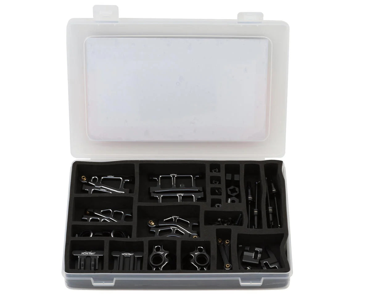 ALUMINASPEED ULTIMATE UPGRADE ALUMINIUM COMBO IN BLACK COLOR FOR 1/18 ARRMA MOJAVE GROM - Xtreme RC