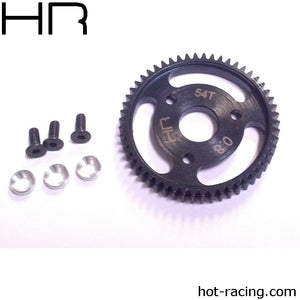 Hot Racing Steel Spur Gear 32P 54T Silver - Xtreme RC