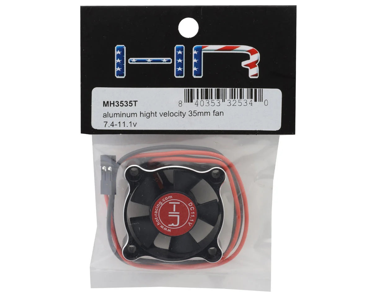 Hot Racing 35x35mm Aluminum High Velocity Cooling Fan w/JST Plug - Xtreme RC