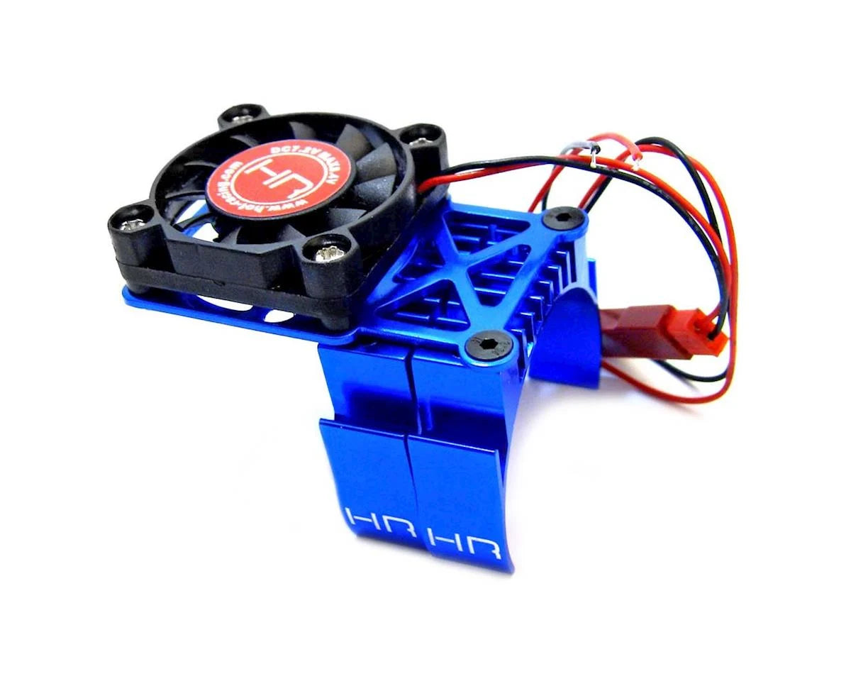 MH550TE06 Hot Racing Blue Multi Mount Fan Heat Sink 36mm Motors - Xtreme RC