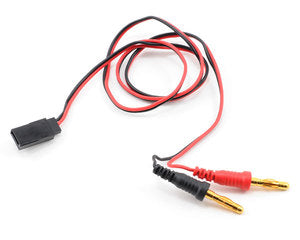 Receiver Charge Lead (Futaba Female to 4mm Banana Plugs) - Xtreme RC