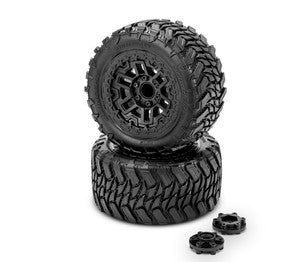 J Concepts Switchback-Platinum Compound (Pre-mounted on #3456 Shuttle Wheel for Traxxas Rustler/Rustler 4x4 - Xtreme RC