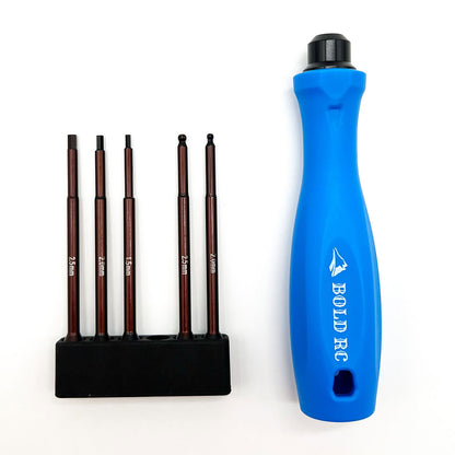 1/10th Hex Set, 1/4" Quick Drive Hex & Hex Ball Wrench Set w/Handle - Xtreme RC