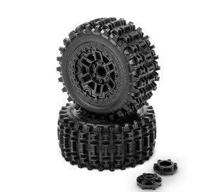J Concepts Magma, Platinum Compound (Pre-mounted on #3456 Shuttle Wheel for Traxxas Rustler/Rustler 4x4) - Xtreme RC