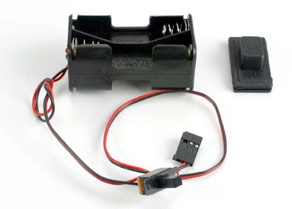 Battery holder with on/off switch/ rubber on/off switch cover - Xtreme RC