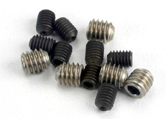Traxxas Set (grub) screws, 3x4mm (8)/ 4x4mm (stainless) (4) - Xtreme RC