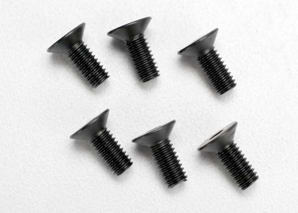 Traxxas Screws, 4x10mm countersunk machine (hex drive) (6) - Xtreme RC