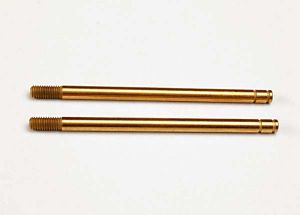 2656T Traxxas Shock shafts, hardened steel, titanium nitride coated (xx-long) (2) - Xtreme RC