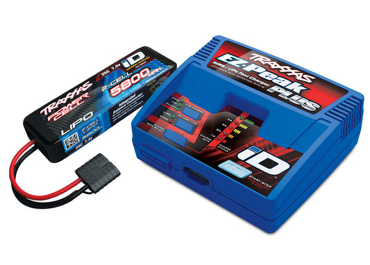 Battery/charger completer pack (includes #2970 iD charger (1), #2843X 5800mAh 7.4V 2-cell 25C LiPo battery (1)) - Xtreme RC